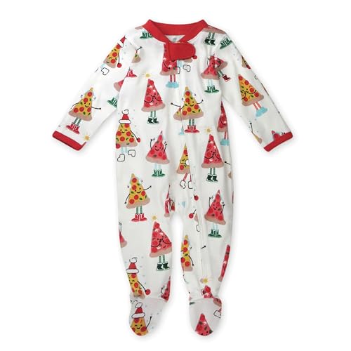 Image of HonestBaby unisex-baby Holiday Sleep & Play Footed One-piece Pajama Sleeper 100% Organic Cotton