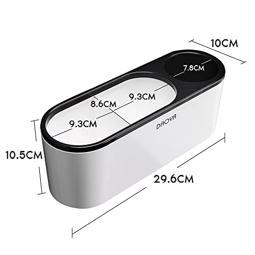 Daoya Hair Dryer Holder - White Hair Tool Organizer Bathroom Blow Dryer Holder Wall Mounted Hot Tool Holder For Curling Iron Hair Straightener Hair Styling Tools Storage #TOP5
