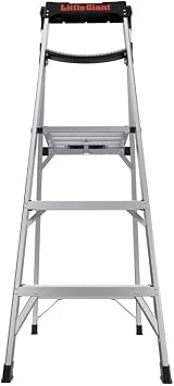 Little Giant Xtra-Lite Plus 5 ft. H Aluminum Step Ladder Type IAA 375 lb. Capacity
