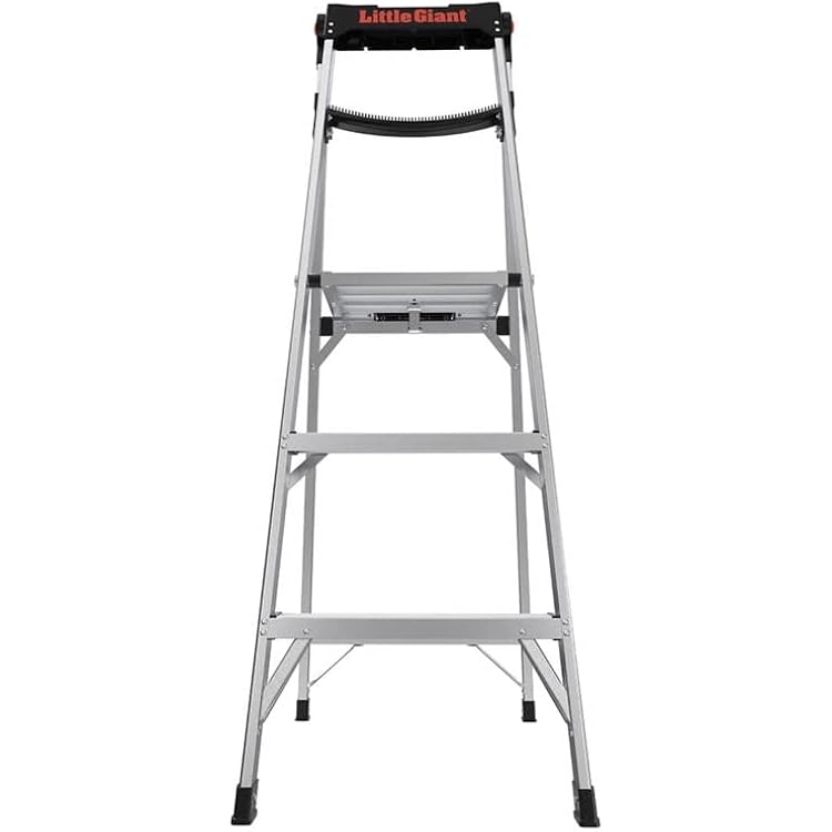 Little Giant Xtra-Lite Plus 5 ft. H Aluminum Step Ladder Type IAA 375 lb. Capacity