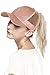 ScarvesMe Glitter Messy High Buns Trucker Ponycap Ponytail Baseball Adjustable Cap for Women Girl