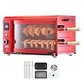 VEVOR Shawarma Grill Machine, 2 Strings of Barbecue Capacity, Chicken Shawarma Cooker Machine, Electric Broiler Gyro Rotisserie Oven Doner Kebab Machine, for Home Restaurant Kitchen Parties