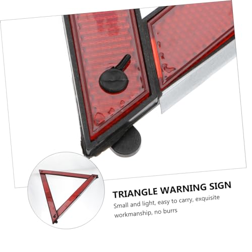 Señal de advertencia triangular plegable para auto 2pcs miniatura 5