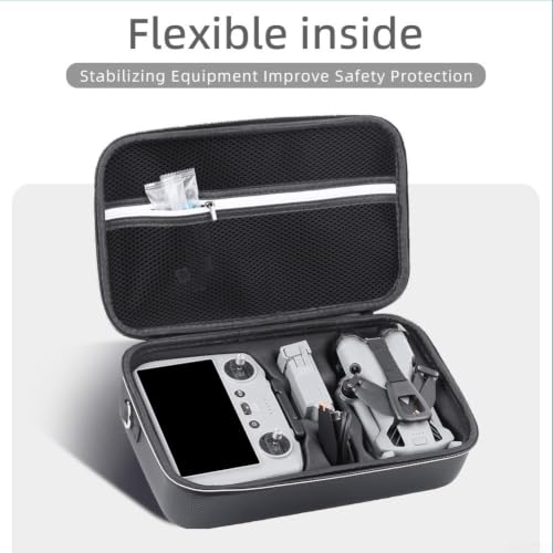 Funda DJI Mini 5 Pro rígida contra salpicaduras con correa de piel ajustable 7