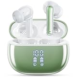 JGUG Wireless Earbuds, Bluetooth Ear Buds Headphones with LED Charging Case, 40 Hours Playtime, IP7, Lightweight in-Ear Earphones for iPhone Android Sports Workout