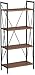 Baxton Studio New Semester Bookshelf, Coffee/Black