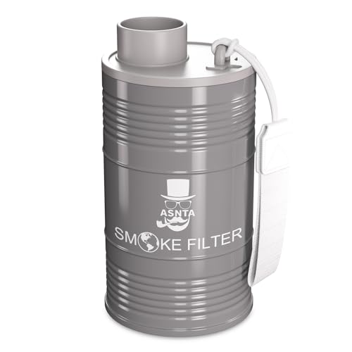 ASNTA Personal Smoke Air Filter(Metal Housing)- Effectively captures smoke and eliminates odors, comes with a replaceable filter element