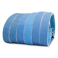 FEIHU Beruf Metall Schleifband Set - Zirkoniumkorund Schleifbänder 30 x 533 mm je 5 Stück Körnung（60 80 100 120 240 320) für Druckluft bandschleifer Fingerschleifer 30 Stück – Ansicht 7