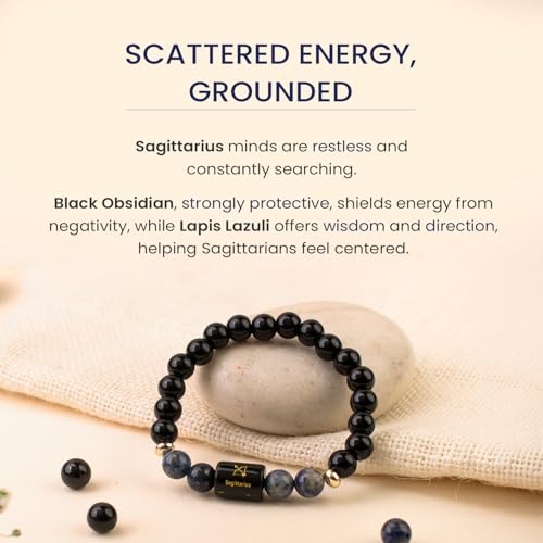 Image of Astrotalk Zodiac Bracelet with Raw Selenite Plate | Healing Crystals for Protection & Emotional Balance | Citrine & Tiger Eye | Bracelet for Man & Woman | Gift for Man & Woman