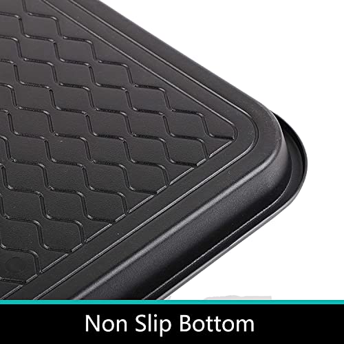 Falflor Boot Trays For Entryway 3 Packs 30"×15" Functional Heavy Duty Boot Trays Indoor Outdoor Mats Pet Feeding Mat(Black) #TOP4