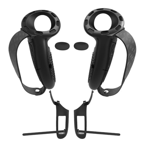 Controlador de silicona de Fiorky cubierta con protector de controladores de correas de nudillos ajustables para accesorios MTA Quest 3/3s VR