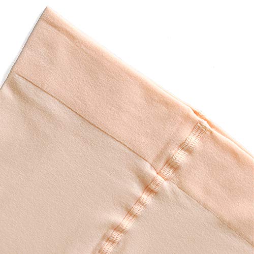 s.lemon Ballettstrumpfhose,Cabrio Footed/Fußlose Strumpfhose Tanzstrumpfhose mit Loch für Mädchen Frauen Rosa XL