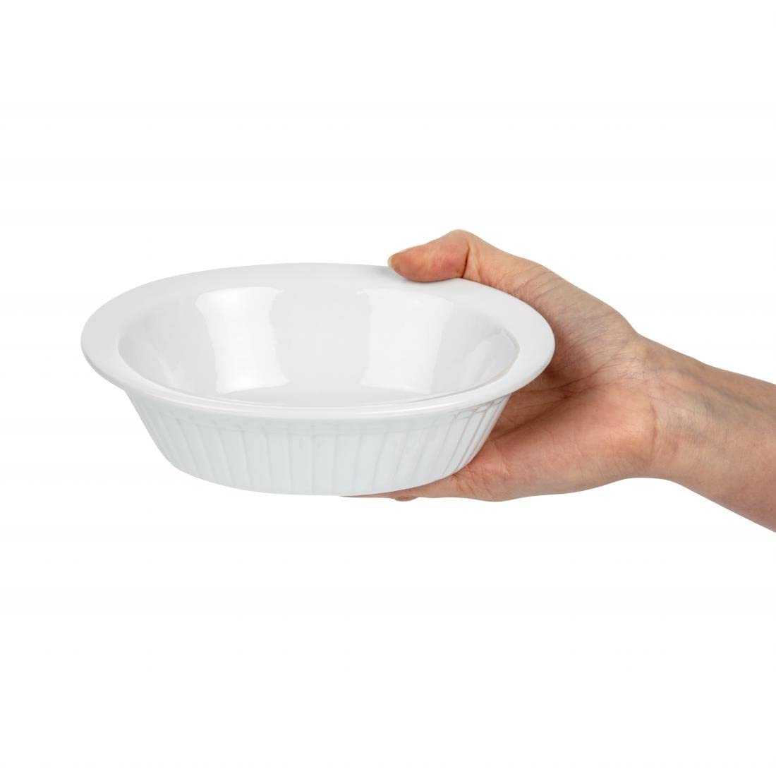 Olympia C110 Platà tarte ovale, 46 mm H x 170 mm l x 133 mm P (lot de 6)