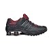 Nike Men's Shox NZ SE Hematite Running Shoes,Black/Red