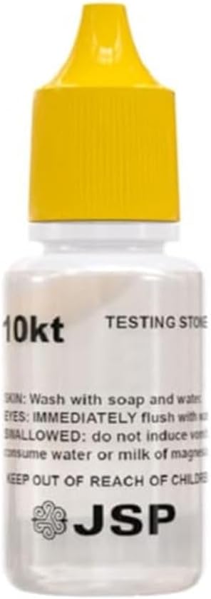 Waytest Gold Testing Jewelry 10K Testing Solution with Scrap Testing Stone Made in USA
