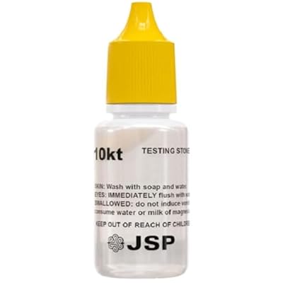 Waytest Gold Testing Jewelry 10K Testing Solution with Scrap Testing Stone Made in USA
