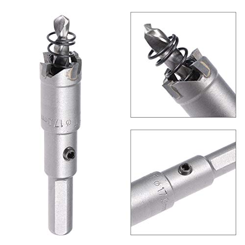 Uxcell 17Mm Carbide Hole Cutter, Tct Hole Saws For 0.5Mm-3Mm Stainless Steel 5Mm Metal Sheet #TOP3