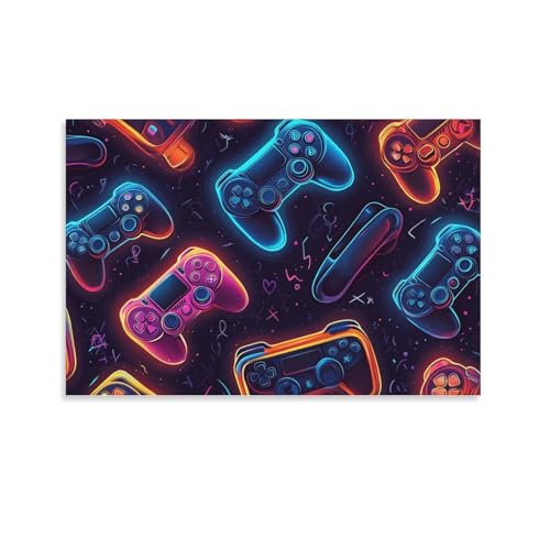 Toile joueur de football grand format pour habiller un mur blanc de salon