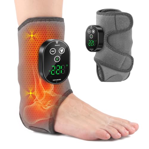 Masajeadores para pies inalámbricos con calor para alivio del dolor por neuropatía, 3 niveles de calor y vibración para alivio en tobillos, arco plantar y talón, mejora la circulación y alivia el dolor — 1 unidad miniatura 1