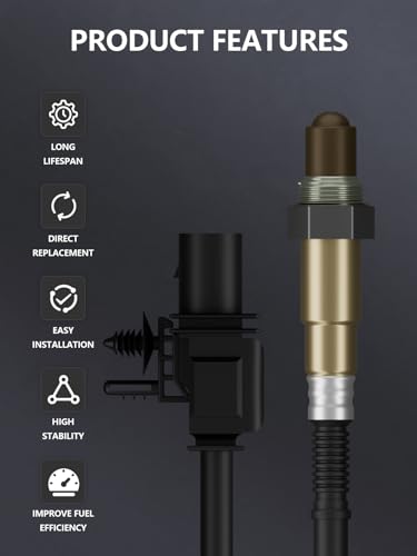 LSU 4.9 5-Wire Lambda WideBand O2 Oxygen Sensor 17025 Fit for AEM 30-4110 30-0300 30-0310 - X Series AFR Inline Controller - UEGO Air Fuel Ratio Wideband