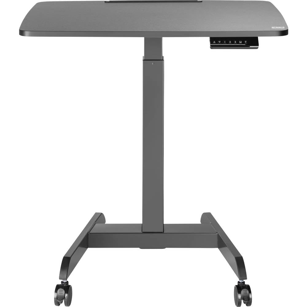 Speaka Höhenverstellbarer Stehtisch Professional SP-SSW-30 780-1280mm (BxT) 600mm x 800mm Schwarz