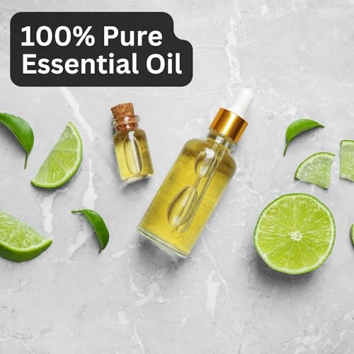 Image of Aroma Treasures Lime essential Oil | 100% Pure & Natural Theraputic Essential oil for healthy Skin, body, Aromatherapy - 10ml