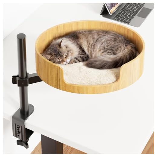 Adjustable Cat Desk Bed for Small Spaces