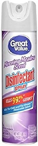 Great Value Morning Meadow Scent Disinfectant Spray, 16 oz (1)