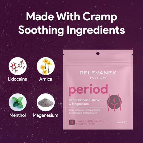 relevenex transdermal patches for women  menstrual cycle comfort amp support  gentle amp convenient  designed for everyday ease