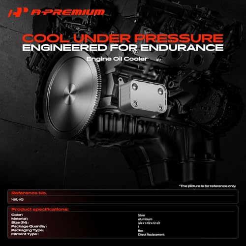 A-Premium Transmission Oil Cooler Compatible with Ford F-150, F-250 & Chevrolet Malibu, Silverado 2500, Corvette & Dodge Ram 1500, Ram 2500 & Toyota & Honda & Ram & Nissan & GMC & Hyundai & Jeep by A-premium - Image 2