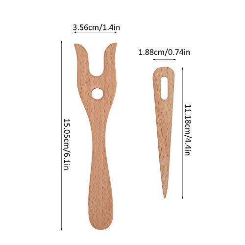 2 Pieces Wooden Knitting Tools - Image 4