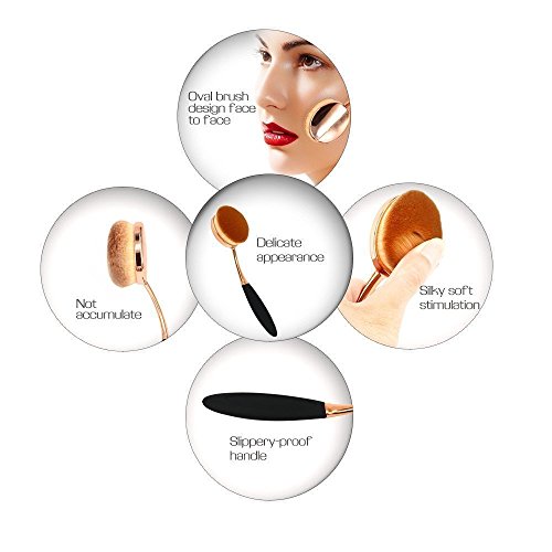 Ttrwin® 10 pz ovale dente design makeup