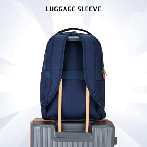 Image of Safari Dart 2 24L College backpack, 2 compartments, 17 inch laptop compatible, Smart trolley sleeve, Front pocket, college backpack bags for women and men, travel bag, Ideal for Students, Color - Blue