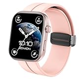 Blueshaweu GTX12, T60 - Cinturino di ricambio per Smart Watch, 22 mm, in morbido silicone, con fibbia magnetica, compatibile con smartwatch Fitpolo, ENOMIR, Tensky GTX12 / Uaue, QXQ, QCOQ T60