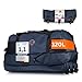 Produktbild Große Reisetasche mit Rollen 120 L  Faltbare Rolltasche & Sporttasche XXL  leicht, robust & platzsparend  ideale Reisetasche zum Ziehen für Urlaub, Sport & Training (Navy)