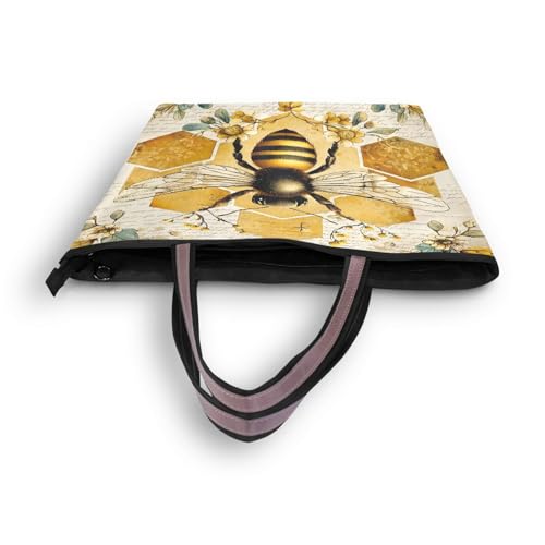 Image of Women Turtle Tote Bag Polyester Handbag Zippered Tote Bag Turtle Tote Purses,Summer Beach Tote Bag