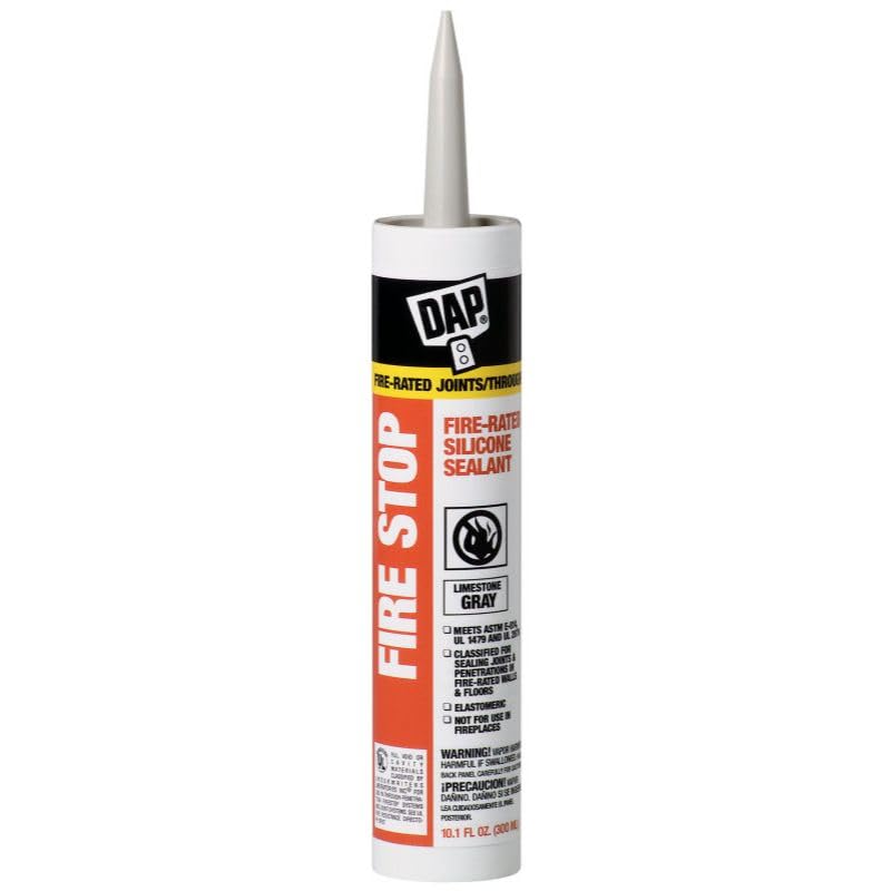12 Pack of 10.1 oz Dap 18806 Fire Stop Gray Fire Rated Silicone Sealant