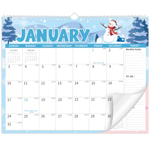 2027 Wall Calendar, 14.5" x 11.8" 18 Month Festival