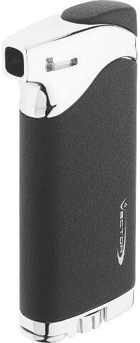 VECTORMaximus Black Crackle Matte Pipe Candle Flame Lighter