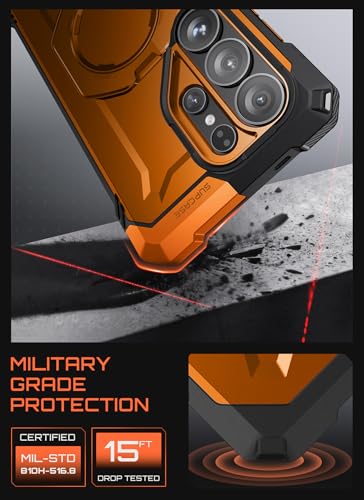Image of SUPCASE for Samsung Galaxy S26 Ultra Case with Kickstand (Unicorn Beetle Grip), [Wireless Charging Compatible] [Military-Grade Protection] Heavy-Duty Magnetic Phone Case for S26 Ultra 6.9 Inch, Coral