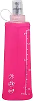 Garrafa Dobrável Soft Flash 250ml Squeeze Bico Anti Vazamento Corrida Bike Ciclismo Hidratação Reutilizável Livre de Bpa Tampa de Proteção Contra Sujeiras Todos Os Esportes (Azul) (Rosa)