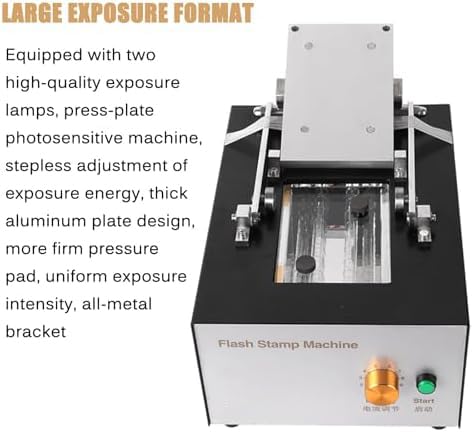 Timbro manuale con flash, autoinchiostrante, con manopola regolabile per sigilli nuziali e design personalizzati, dimensioni dell'esposizione 140 x 90 mm