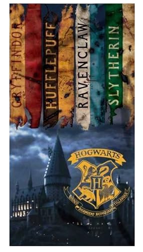 Theonoi Toalla de baño infantil, toalla de playa, toalla de ducha para niñas y niños, 100% algodón, 70 x 140 cm (Harry Potter)