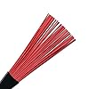 Vic FIrth - Jazz Rake Drum Brushes - Retractable - Red Plastic Brush - Black Handle #1