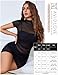 Avidlove Women's Mesh Dress Sexy Lingerie for Woman Short Sleeve Bodycon Club Outfits Party Dress (Black, Large)