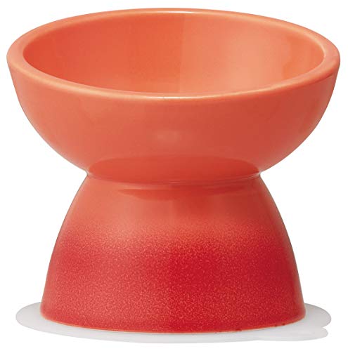 スケーター 超小型犬用 食器 陶磁器製 ペット餌入れ マット付 オレンジ CHOB1