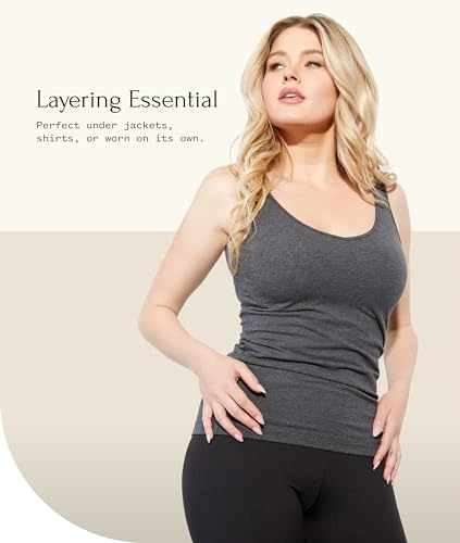 Image of Felina Reversible Cotton Womens Tank Top | 4-Pack