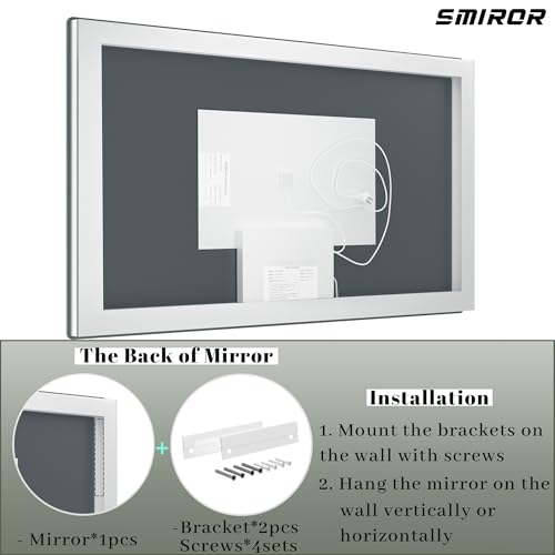 Luxury Bathroom Mirror Defogger LED