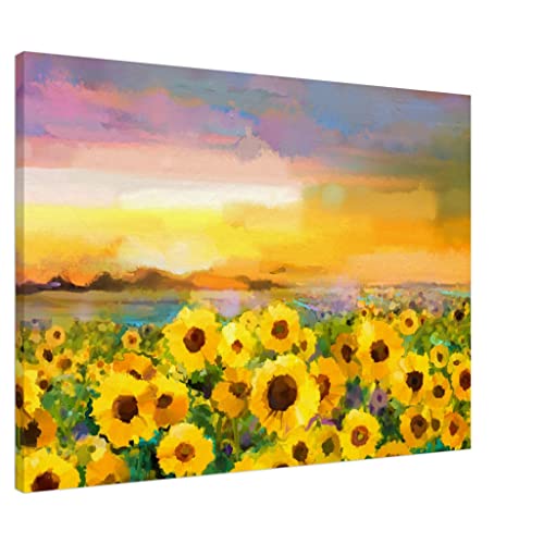 Art mural floral d'exception avec cadre haut de gamme 70 x 100 cm