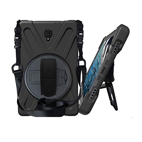 Galaxy Tab S4 10.5 T830 Case By Kiq Shockproof Heavy Duty Military Armor Kybrid Case Cover Kickstand For Samsung Galaxy Tab S4 10.5 Sm-T830 (Shield Black) #TOP3